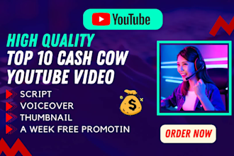 make top 10 video, cash cow, youtube cash cow video
