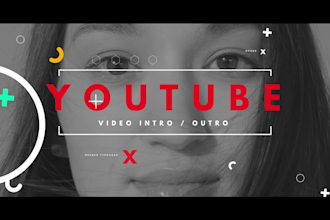 make a youtube intro outro, promo, trailer for your channel