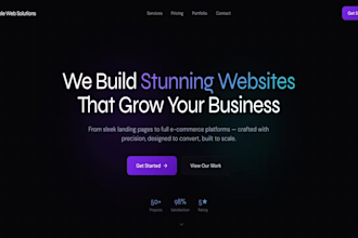 build landing page and portfolio websites using react and next js