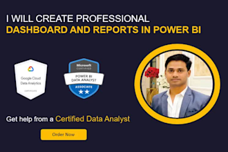 create professional dashboards and reports in power bi
