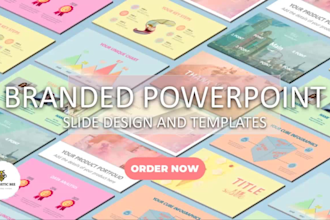 design modern and clean branded ppt slides and powerpoint presentation template