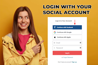 setup one click social login in wordpress website