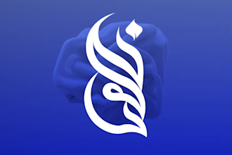create arabic calligraphy logo design and typography