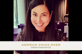 record a german female voice over in a friendly voice