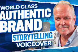 deliver a warm, natural voice over for authentic storytelling