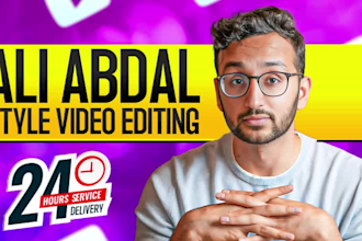 edit your videos, youtube shorts, reels and tiktok in ali abdal style