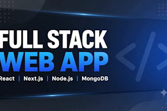 build a full stack web app using react, next js and node js
