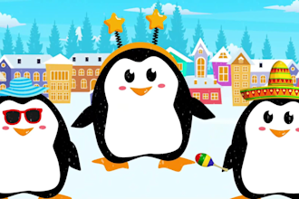 create 2d animation for kids and nursery rhymes