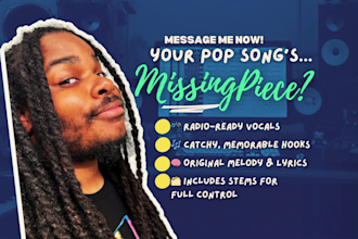 be expert male singer and sing chorus for your pop songs