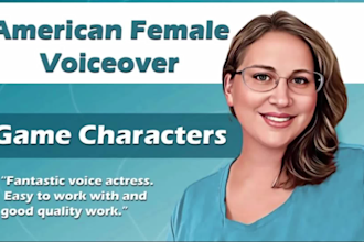 record a female voiceover for your video game or mobile app character