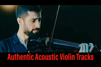 record live violin solo and backing tracks for your song