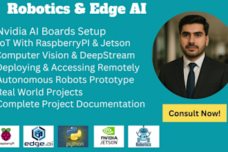 set up jetson nano, orin, raspi, train ai models, and build iot projects