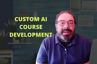 create an elearning course content with multi view ai avatar