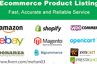 add or upload products to bigcommerce squarespace opencart prestashop and others