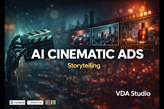 create an ai cinematic ad video with storytelling