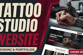 build a unique and creative tattoo studio website