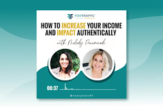 create podcast video audiogram to promote on social media