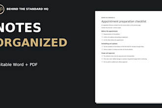 organize your messy notes into a clear word document