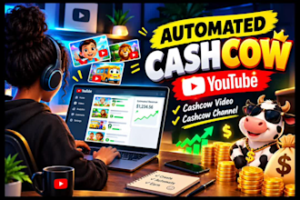 create automated cashcow youtube,cashcow video,cashcow channel