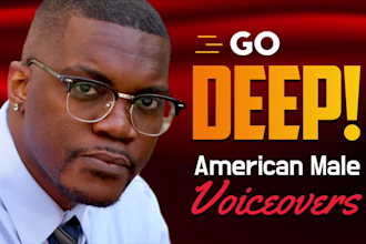 be your deep epic african american male voice over actor, black voiceover artist