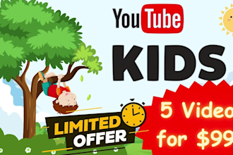 create youtube kids learning videos for your channel