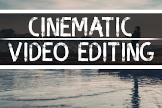 do cinematic video editing