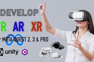 create immersive virtual reality experiences for meta quest using unity