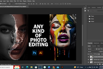 do photoshop editing, photo retouching, and photo manipulation