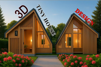 tiny house, small house, frame house, vacation wooden house