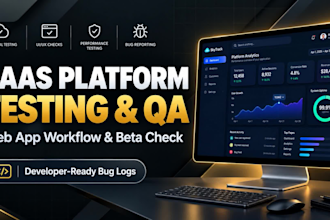provide professional saas platform testing and web app qa