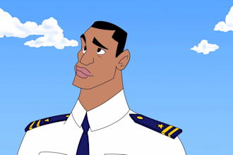 create a traditional 2d cartoon animation in any style