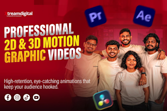 create professional 2d and 3d motion graphic videos