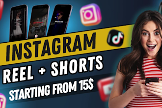 create instagram motivational reels, tiktok, and youtube shorts