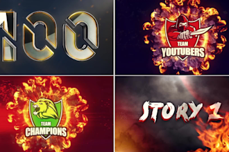 do 3d logo spin in metallic, shiny, gold, and loop animation