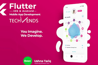 develop ios and android mobile app using flutter