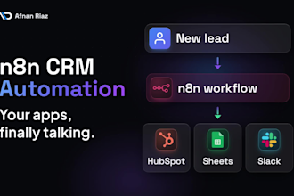 build n8n CRM automation and workflow automation for your business