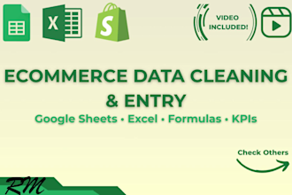 clean, organize and analyze your ecommerce data in google sheets