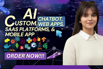 develop ai apps, ai saas, ai website and ai bots