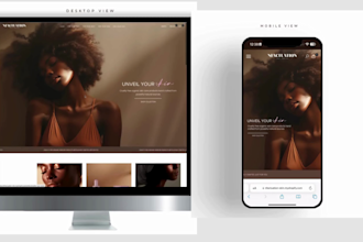 design skincare shopify store, beauty website and cosmetics shopify website
