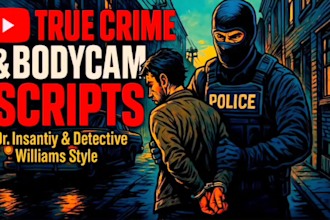 write true crime police bodycam documentary youtube script