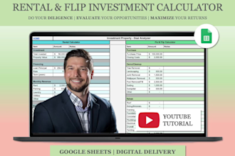 send a real estate investment rental and flip property calculator