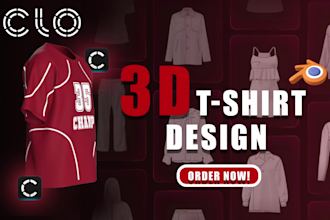 make high end 3d clothing design from 2d ideas