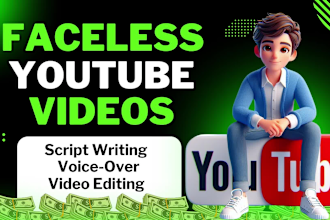 do script writing, voice over, cash cow video editing