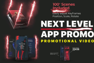 custom mobile app promo video or modern explainer video