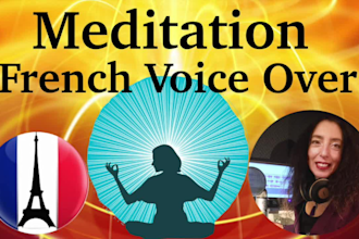 record meditation, affirmations, hypnotherapy voice over