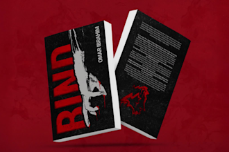 create original horror or sci fi book cover design