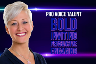 record american english female voice over