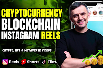 create 100 crypto, nft, metaverse instagram reels, youtube shorts, tiktok