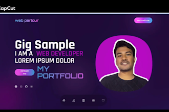 build a portfolio website or business website using react