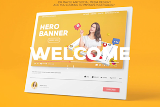 design web banner, website banner ads, product banner, flyer